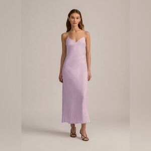 FAVORITE DAUGHTER Josette Linen Purple Dress